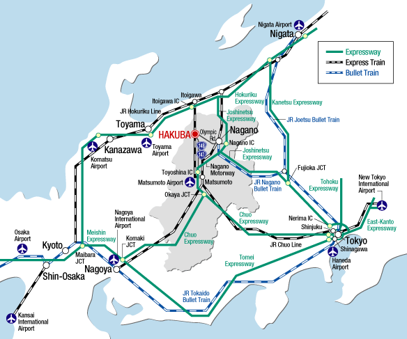 Hakuba in map